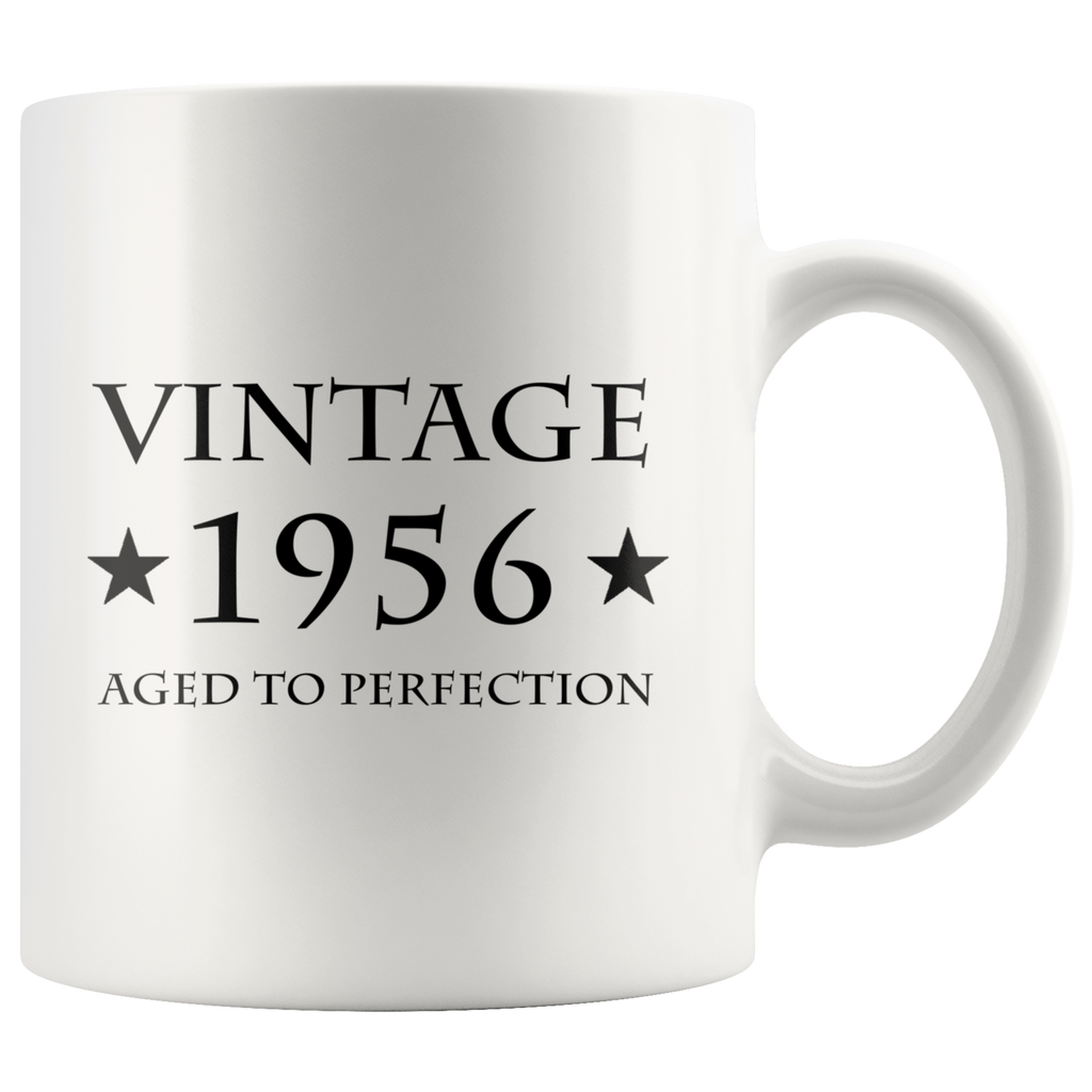 Vintage 1956 Aged To Perfection White Mug