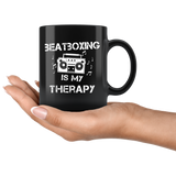 Beatboxing Is My Therapy 11oz Black Mug