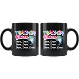 Teacher Shark Doo. Doo. Doo. Doo. Doo. Doo. Doo. 11oz Black Mug