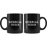 Kickball Squad 11oz Black Mug