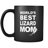 Lizard Mom Black Mug