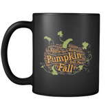 Pumpkin Halloween Black Mug