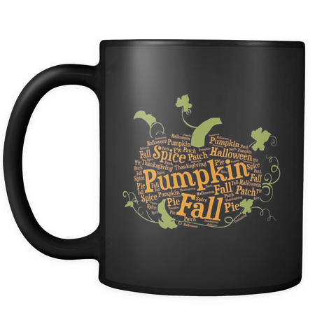 Pumpkin Halloween Black Mug