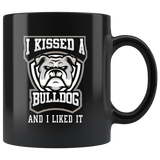 kissed a bulldog compared