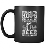 Drinking Beer Is Like Eating A Salad Black Mug