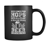 Drinking Beer Is Like Eating A Salad Black Mug