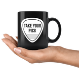 Take Your Pick 11oz Black Mug