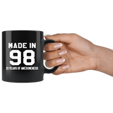Made In 98 11oz Black Mug