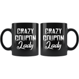 Crazy Coupon Lady 11oz Black Mug