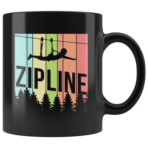 Zipline 11oz Black Mug