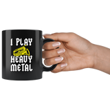 I Play Heavy Metal Tuba 11oz Black Mug