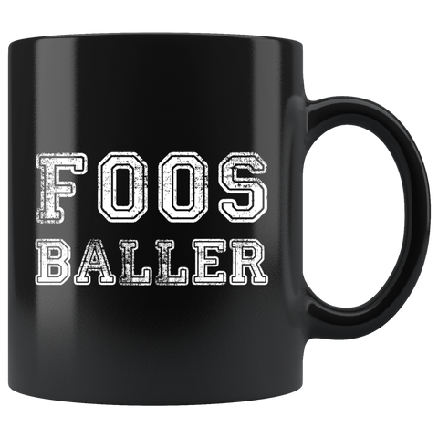 Foosballer 11oz Black Mug