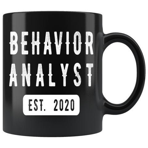 Behavior Analyst Est.2020 11oz Black Mug