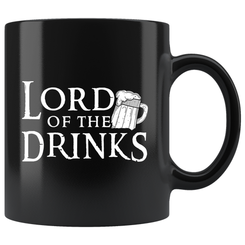 Lord Of The Drinks 11oz Black Mug