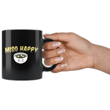 Miso Happy 11oz Black Mug