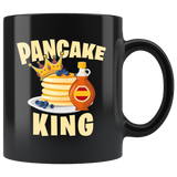 Pancake King 11oz Black Mug