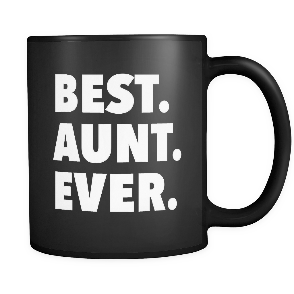 Best Aunt Ever Black Mug