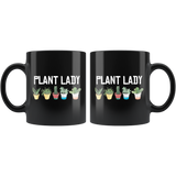 Plant Lady 11oz Black Mug