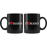 I Love Mayo 11oz Black Mug