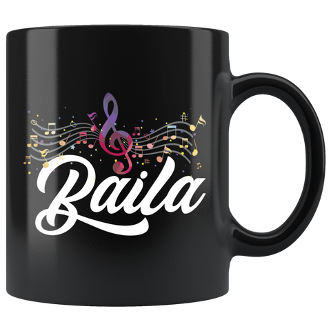 Baila 11oz Black Mug