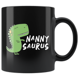 Nanny Saurus 11oz Black Mug