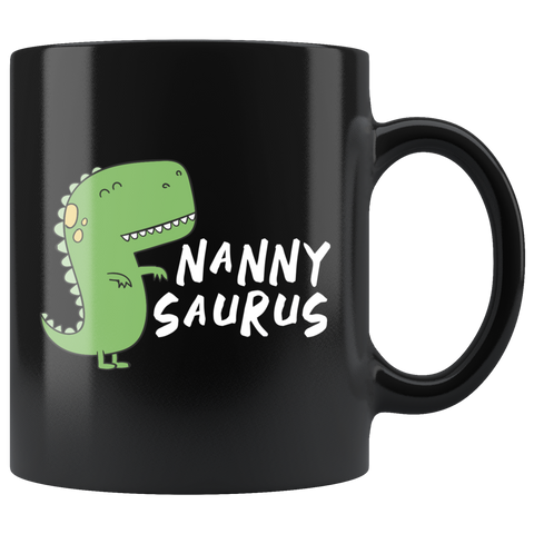 Nanny Saurus 11oz Black Mug