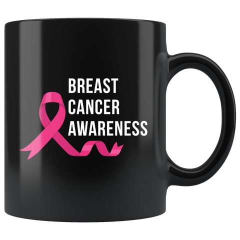 Breast Cancer Awareness 11oz Black Mug