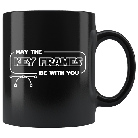 May The Key Frames Be With You 11oz Black Mug