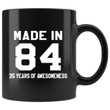 Made In 84 11oz Black Mug