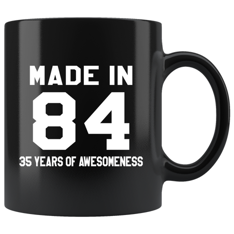Made In 84 11oz Black Mug