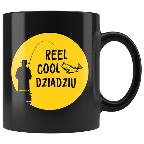 Reel Cool Dziadziu Black Mug