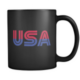 USA Black Mug