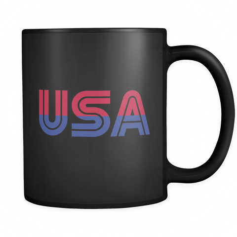 USA Black Mug