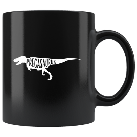 Pregasaurus 11oz Black Mug