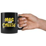 Powered By Mac And Cheese 11oz Black Mug