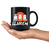 Llamen 11oz Black Mug