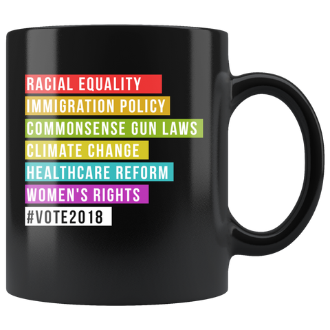 #Vote2018 11oz Black Mug