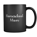 Homeschool Mom Black Mug