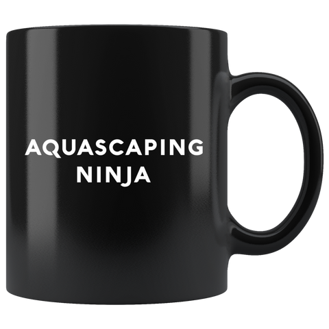 Aquascaping Ninja 11oz Black Mug