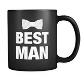 Best Man Bow Tie Black Mug - Funny Bachelor Party Mug