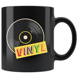 Vinyl 11oz Black Mug