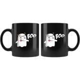 Boo 11oz Black Mug