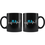 MA 11oz Black Mug