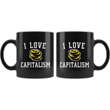 I Love Capitalism 11oz Black Mug