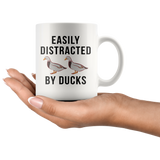 Easily Distracted By Ducks 11oz White Mug