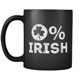0% Irish St Patrick's Day Mug