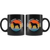 Best Borzoi Dad Ever 11oz Black Mug
