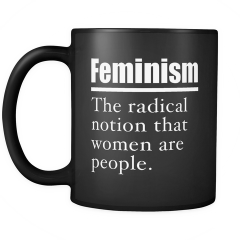 Feminism Definition Black Mug
