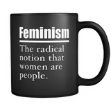 Feminism Definition Black Mug