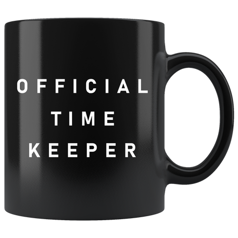 Official Time Keeper 11oz Black Mug